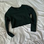 offline by aerie large dark green workout long sleeve