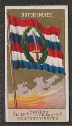 ALLEN & GINTER (USA)-FLAGS OF NATIONS 1890 (2ND SERIES)- DUTCH INDIES