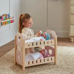 Ivy & Lily Wooden Baby Doll Love Heart Bunk Bed Bedding Set 45H cm EXCLUSIVE NEW