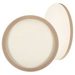 15.7" Wood Panels Board, 2Pcs Unfinished Round Wood Canvas Boards
