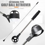 1pc Portable Stainless Steel Golf Ball Retriever - Durable And Adjustable