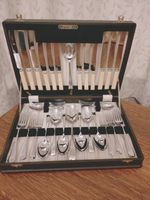 Pristine Vintage 45 Piece Faux Bone CUTLERY CANTEEN SET - Viners of Sheffield