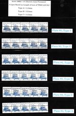 Scott # 1906a 17c Electric Auto PNC5s, Complete SET of 15, QUALITY! Cat.-$358.00