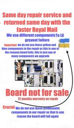 REPAIR SERVICE LG POWER SUPPLY OLED65CX5LB OLED65CX6LA OLED65C14LB EAX69061002