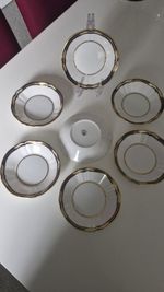 Spode Chancellor Cobalt Fruit Saucers Y8439 Fine Bone China Set of 6 Vintage