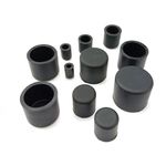 3.7mm-78.5mm Black Silicone Rubber Hose End Blanking Cover Round Caps Off Bungs