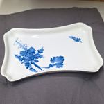 Royal Copenhagen Blue & White Floral Rectangular Porcelain Tray 669/1