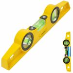 Magnetic Boat Metal Spirit Level Scaffolder Tool 3 Vial 250mm 10" 34206