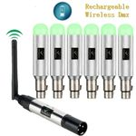 2.4G Wireless DMX Rechargeable Battery Wireless Dmx512 Transmitter and Receiver 
