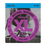 1/3* D'Addario EXL120 Nickel Wound Electric Guitar String Set, Super Light, 9-42