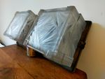 beautiful pair of deco wall mounted lights