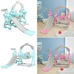 Kids Swing Slide & Climber Set Toddler Baby Indoor Outdoor Garden Playground Toy