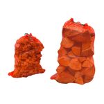 STRONG WOVEN NET SACK LOGS KINDLING VEGETABLES CARRY MESH BAGS