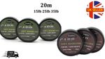 Soft Hook Link Carp Fishing Line 8 Braid Line for Hair Rigs 20m Camo Brown