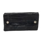 Soft Leather Tobacco Pouch Organizer with Space for Money Black 