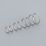 Sterling Silver 925 Solid hinged sleeper hoop earrings choose 6mm,8mm,10mm,12mm