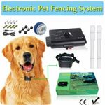 260M Electric Shock Boundary Control Fence Collar Dog Pet System + 300M Wire