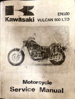 Genuine Factory Kawasaki EN500 / Vulcan 500 Ltd , 1996 Service Manual 