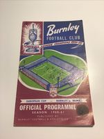Burnley FC v Reims 1960/61 European Cup Programme