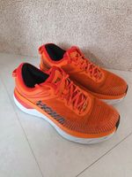 Hoka Bondi 7 Orange White Running Shoes Trainers Size UK7