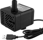 USB Mini Submersible Water Pump (DC 5V 1-3W 200L/H) Adjustable Ultra Quiet Small