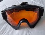 BLOC Ski Goggles Orange Tinted Lens Black Frame Adjustable Strap UV400 RT000