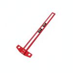 2-in-1 Guide Ruler Aluminum Alloy Woodworking Scribe Tool for Carpenters