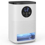300mL Day Small Dehumidifier RGB Mood Lights Continuous Drainage 24H Timer White