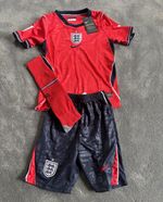 England Football Kids Full kit - Away top (red) Age 7-8