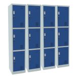 4 x 3 Door Steel Locker 1850mm H x 380mm W x 450mm D