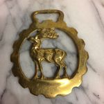 Vintage Horse Brass - Stag Reindeer Deer