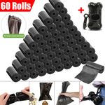 1200x Dog Poo Bags Biodegradable Pet Cat Dog Poop Waste Bags with Dispenser UK