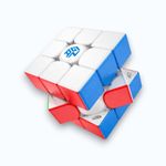 Speed Cube GAN mini M Pro 3x3 Magnetic Frosted Stickerless White Core 53mm 54g