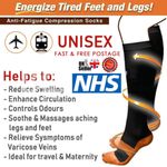 Men Women Anti-Fatigue Compression Unisex Flight Travel Socks Anti Swelling UK