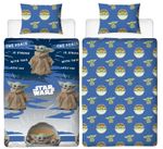 Star Wars Mandalorian Single Duvet Cover Baby Yoda Reversible Bedding Set