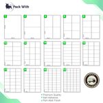 A4 Sheets White Address Sticky Shipping Labels A4 Stickers Printer Self Adhesive