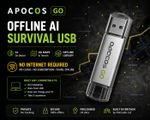 Offline AI Survival USB - UK Maps, Prepper Library, Off-Grid PC - ApocOS Go