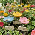 Flower-Shaped Resin Bee Watering Station, Bath for Bees, Bee Cups for Garden