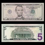 United States USA $5 Five Dollars 2021 Q+ Banknote Mint Condition UNC