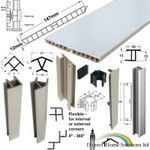 STAINLESS STEEL EFFECT KITCHEN PLINTH PANEL -OPTIONAL ACCESSORIES - FREE 24H DEL