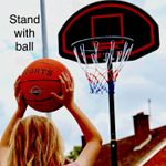 Basketball Stand + Basketball + Ball Pump - Great Value Bundle Fast Free Post