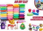 36 Colors Air Dry Clay with 3 Crafting Tools Creative Ultra Soft Modelling Clay