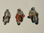 Bill Ivy, Carl Fogarty & Neil Hodgson set of Pin Badges
