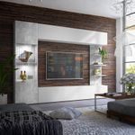 LAZANDO Modular Flexible Living Room Wall Unit 2 Colours Optional LED
