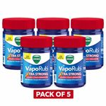 Vicks VapoRub Xtra Strong 25ml Pack of 5 Fast Relief Free Shipping