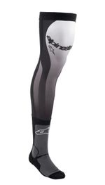 ALPINESTARS KNEE BRACE LONG SOCKS BLACK WHITE MOTOCROSS MX ENDURO ADULT NEW PAIR
