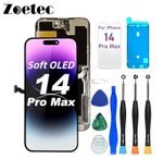 Soft OLED For iPhone 14 Pro Max Screen Replacement 120HZ display with Repair Kit