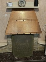 Hammered Copper Fireplace Canopy/ Hood