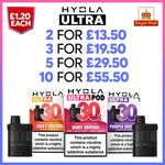 Hyola Ultra 30K Pod Refills Prefilled 30000 Puffs 20mg Nic Salt Juice 30 Flavour