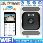 Window Security Camera WiFi 2.4/5GHz 3MP Full Color Night Vision Indoor Mount Uk